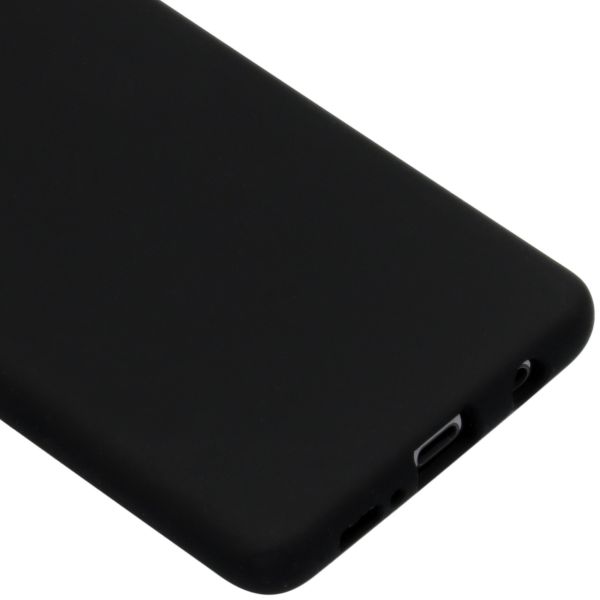 Liquid Silicone Backcover Samsung Galaxy S10 Plus - Zwart - Zwart / Black