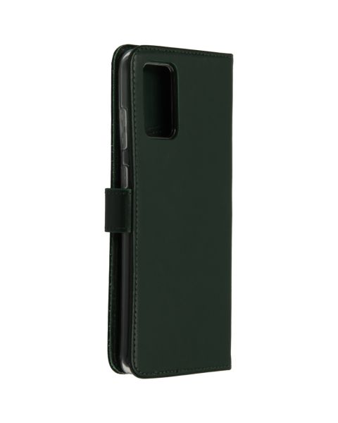 Selencia Echt Lederen Bookcase Samsung Galaxy S20 Plus - Groen / Grün  / Green