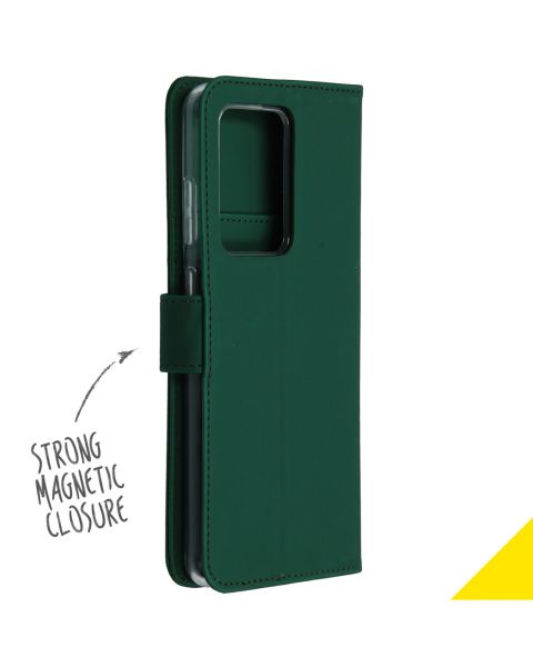 Accezz Wallet Softcase Bookcase Samsung Galaxy S20 Ultra - Groen / Grün  / Green