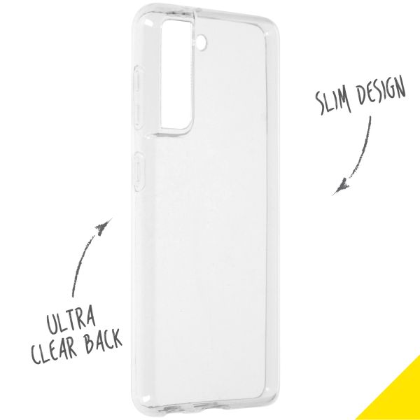 Accezz Clear Backcover Samsung Galaxy S21 - Transparant / Transparent