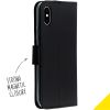 Wallet Softcase Booktype iPhone X / Xs - Black