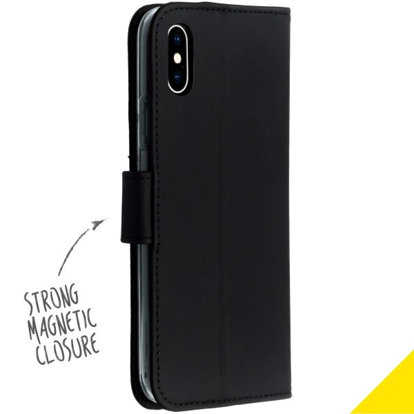 Wallet Softcase Booktype iPhone X / Xs - Black