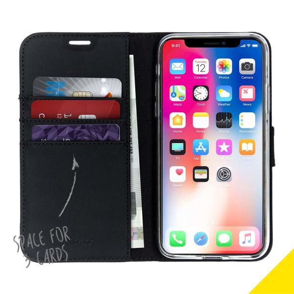 Wallet Softcase Booktype iPhone X / Xs - Black