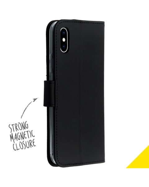 Wallet Softcase Booktype iPhone X / Xs - Black