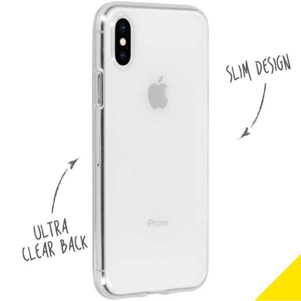 Clear Backcover iPhone Xs / X - Transparent