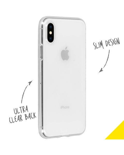 Clear Backcover iPhone Xs / X - Transparent