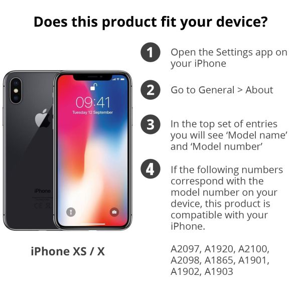 Clear Backcover iPhone Xs / X - Transparent