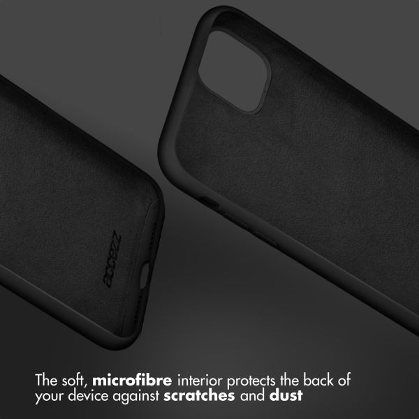 Liquid Silicone Backcover iPhone Xs / X - Black