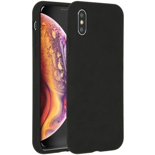 Liquid Silicone Backcover iPhone Xs / X - Black