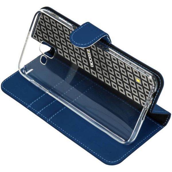 Wallet Softcase Booktype Samsung Galaxy J6 Plus - Blauw / Blue