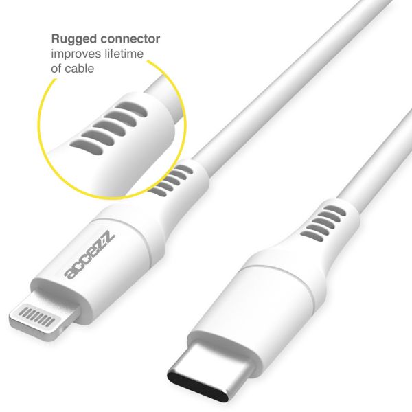 MFI Certified USB-C to Lightning Cable - 0.2 Meter - White