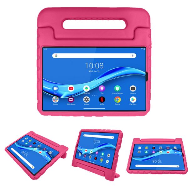Kidsproof Backcover met handvat Lenovo Tab M10 Plus - Roze / Pink
