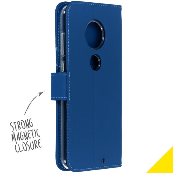 Accezz Wallet Softcase Booktype Moto G7 / G7 Plus - Donkerblauw / Dunkelblau  / Dark blue