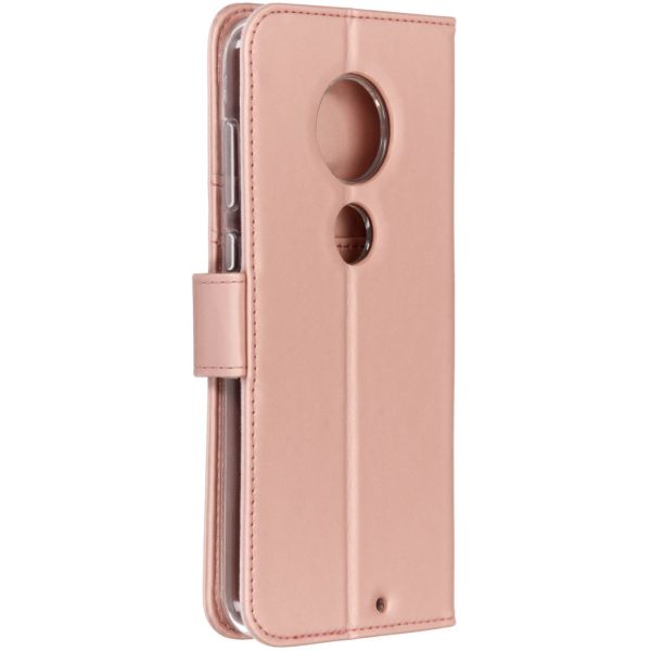 Accezz Wallet Softcase Bookcase Moto G7 / G7 Plus - Rosé Goud / Roségold