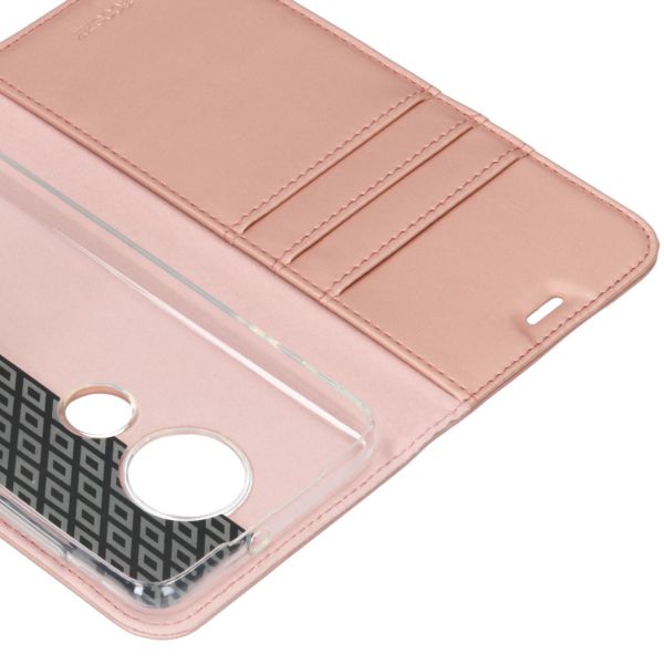Accezz Wallet Softcase Bookcase Moto G7 / G7 Plus - Rosé Goud / Roségold
