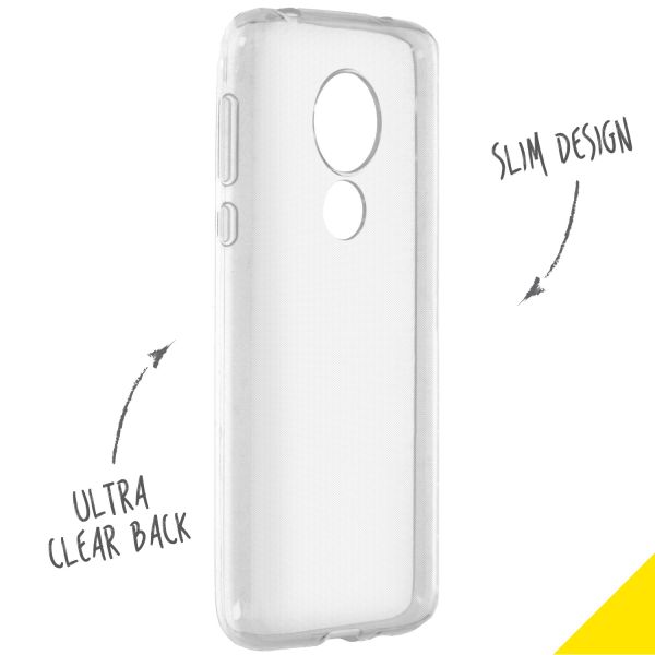 Accezz Clear Backcover Motorola G7 Power - Transparant / Transparent