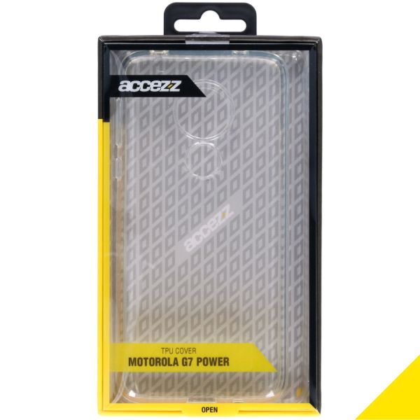 Accezz Clear Backcover Motorola G7 Power - Transparant / Transparent