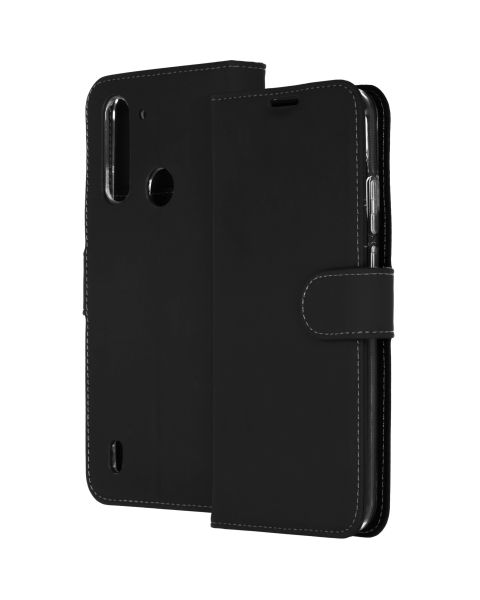 Accezz Wallet Softcase Bookcase Motorola Moto G8 Power Lite - Zwart / Schwarz / Black
