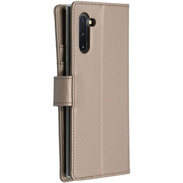 Wallet Softcase Booktype Samsung Galaxy Note 10 - Goud - Goud / Gold