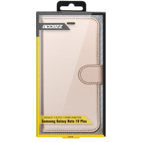 Wallet Softcase Booktype Samsung Galaxy Note 10 Plus - Goud - Goud / Gold