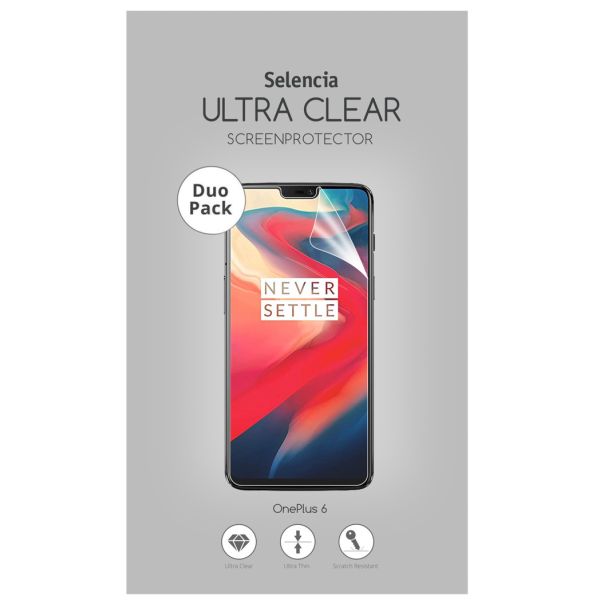 Duo Pack Ultra Clear Screenprotector OnePlus 6 - Screenprotector