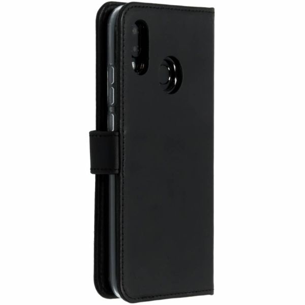 Selencia Echt Lederen Bookcase Huawei P20 Lite