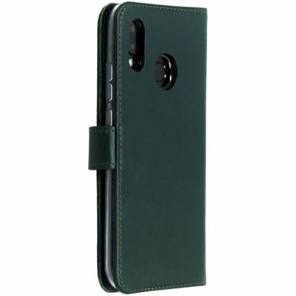 Selencia Echt Lederen Bookcase Huawei P20 Lite