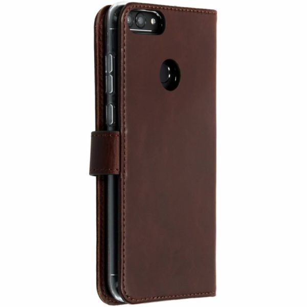 Selencia Echt Lederen Bookcase Huawei P Smart