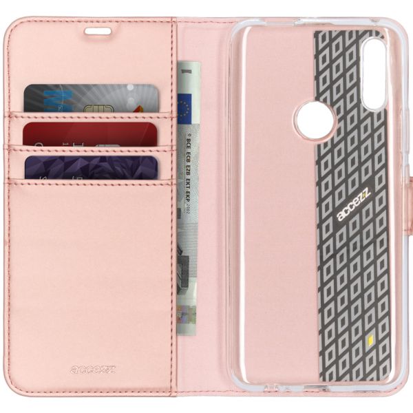 Accezz Wallet Softcase Bookcase Huawei P Smart Z - Rosé Goud / Roségold