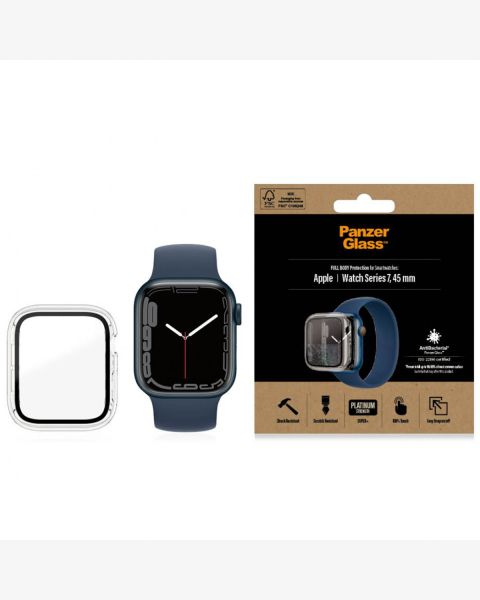 PanzerGlass Full Body Case Apple Watch Serie 7 - 45 mm - Transparant / Transparent