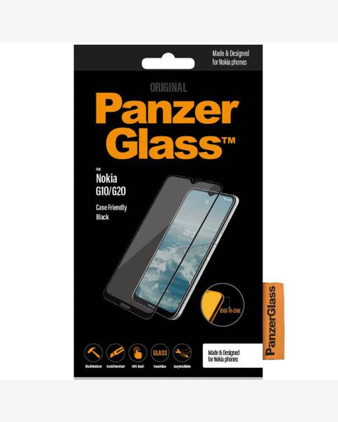PanzerGlass Case Friendly Screenprotector Nokia G10 / G11 / G20 / G21 - Zwart / Schwarz / Black