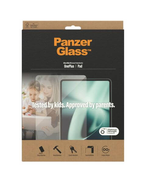 PanzerGlass Ultra-Wide Fit Anti-Bacterial Screenprotector OnePlus Pad