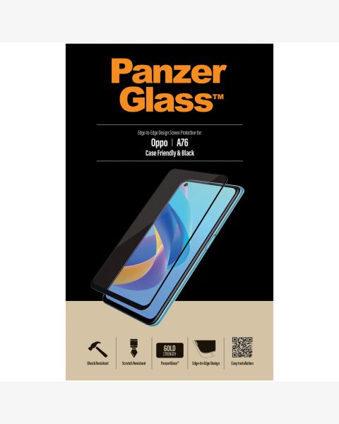 PanzerGlass Anti-Bacterial Case Friendly Screenprotector Oppo A76 (4G) / A96