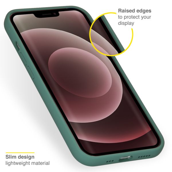 Accezz Liquid Silicone Backcover iPhone 13 Pro Max - Donkergroen / Dunkelgrün  / Dark Green