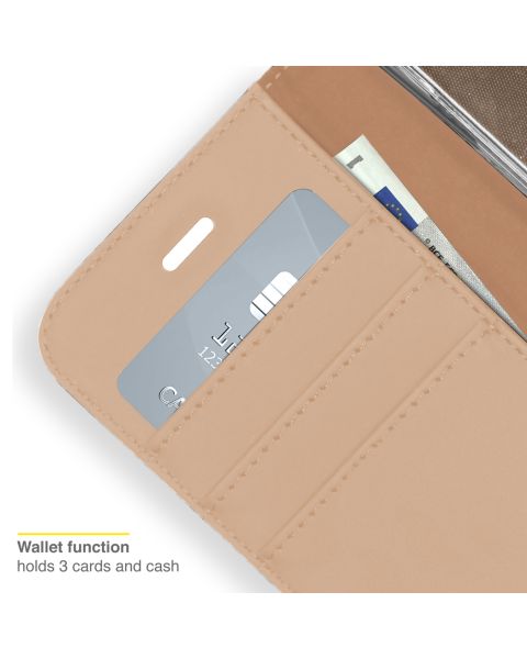 Accezz Wallet Softcase Bookcase iPhone 13 Mini - Goud / Gold