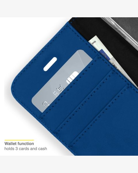 Accezz Wallet Softcase Bookcase iPhone 13 Pro Max - Donkerblauw / Dunkelblau  / Dark blue