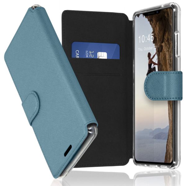 Accezz Xtreme Wallet Bookcase iPhone 13 Pro - Lichtblauw / Hellblau / Light Blue