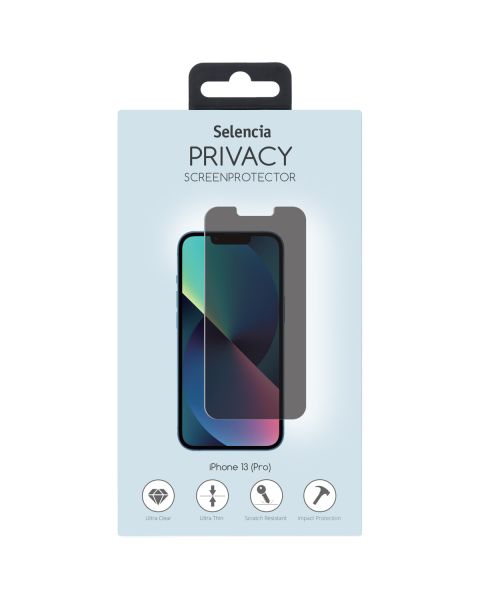 Selencia Gehard Glas Privacy Screenprotector iPhone 13 / 13 Pro / 14