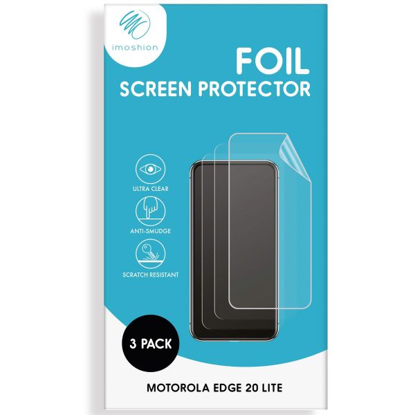 iMoshion Screenprotector Folie 3 pack Motorola Edge 20 Lite