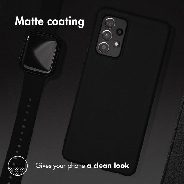 Accezz Color Backcover Xiaomi Redmi Note 10 (5G) - Zwart / Schwarz / Black