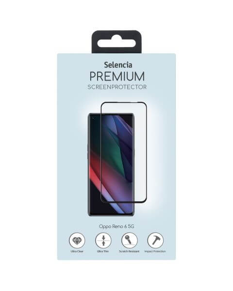 Selencia Gehard Glas Premium Screenprotector Oppo Reno 6 Pro 5G - Transparant / Transparent