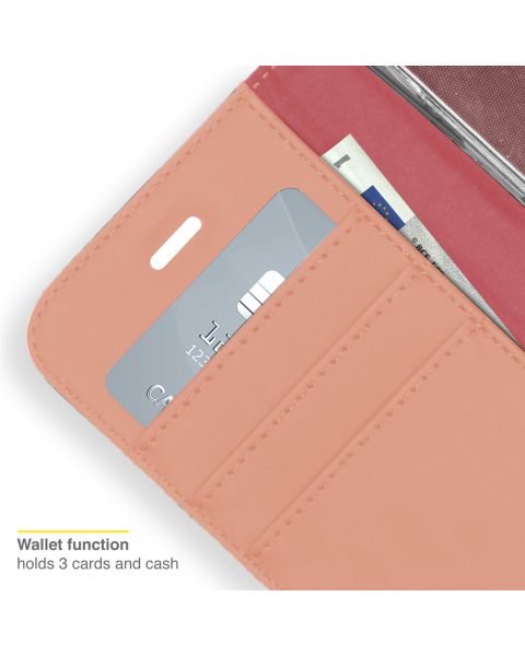 Accezz Wallet Softcase Bookcase Samsung Galaxy S22 - Rosé Goud / Roségold
