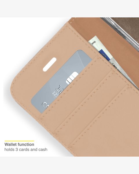 Accezz Wallet Softcase Bookcase Samsung Galaxy S22 Plus - Goud / Gold