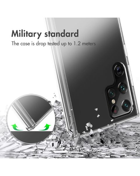 Accezz Xtreme Impact Backcover Samsung Galaxy S22 Ultra - Transparant / Transparent