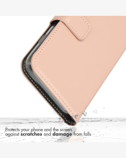 Selencia Echt Lederen Bookcase Samsung Galaxy S22 Plus - Dusty Pink