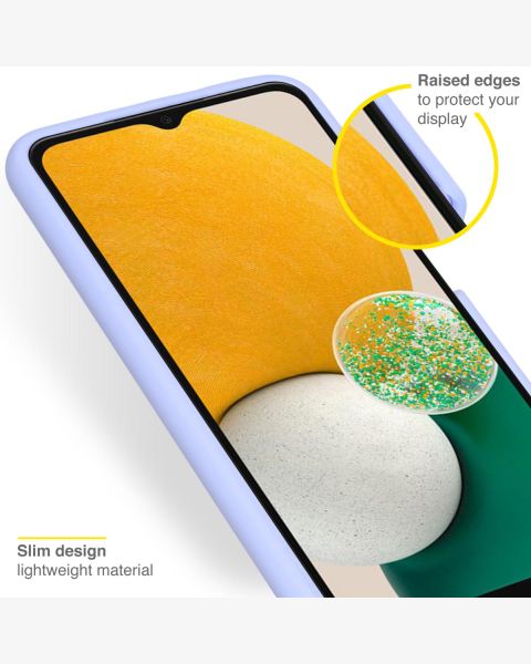 Accezz Liquid Silicone Backcover Samsung Galaxy A13 (5G) / A04s - Paars / Violett  / Purple