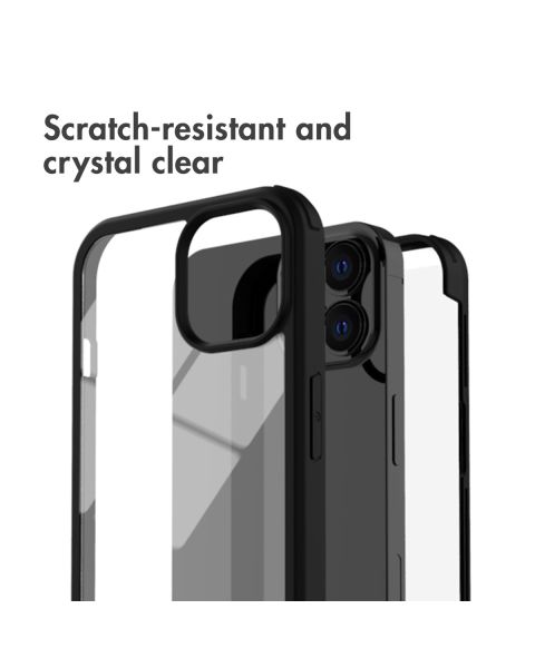 Accezz 360° Full Protective Cover iPhone 13 Pro - Zwart / Schwarz / Black