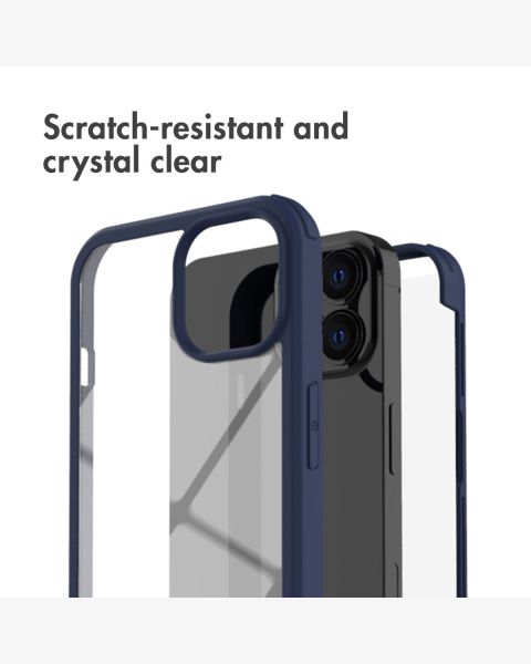 Accezz 360° Full Protective Cover iPhone 12 (Pro) - Blauw / Blau / Blue