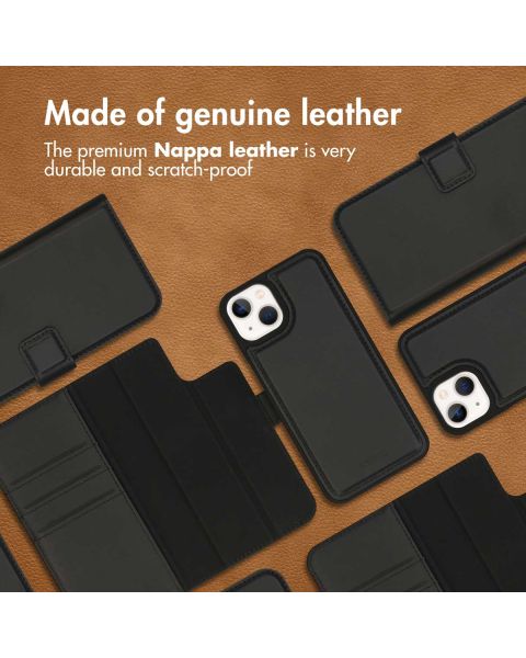 Accezz Premium Leather 2 in 1 Wallet Bookcase iPhone 13 - Zwart / Schwarz / Black