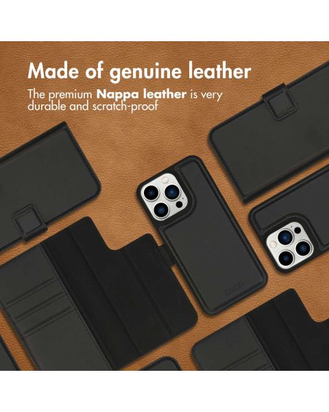 Accezz Premium Leather 2 in 1 Wallet Bookcase iPhone 13 Pro - Zwart / Schwarz / Black